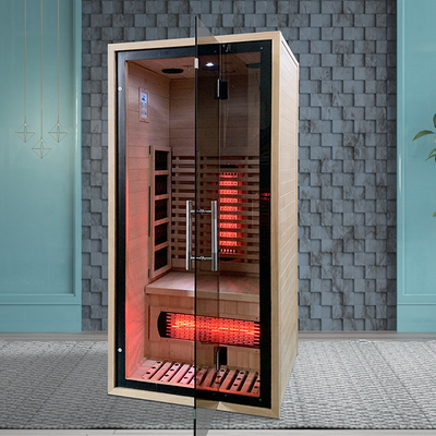 Shape Room Far Infrared Sauna Spa Mini سونا فنلاندی برای نیم بدن 100 کیلوگرم