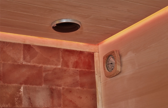 چوبی Aspen Reder هارویا سنگ نمک سونا اتاق قابل حمل سونا خشک در فضای باز