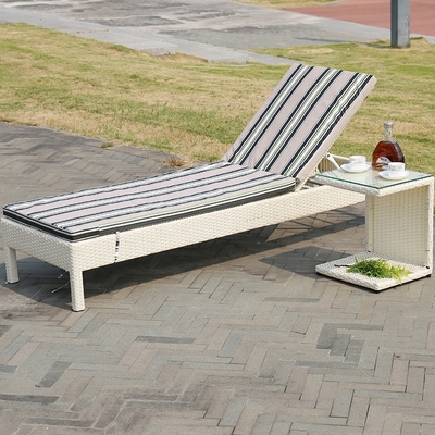 صندلی تختخواب چوبی ترکیبی تختخوابی Sun Lounger تخت چوبی برای استخر ساحلی