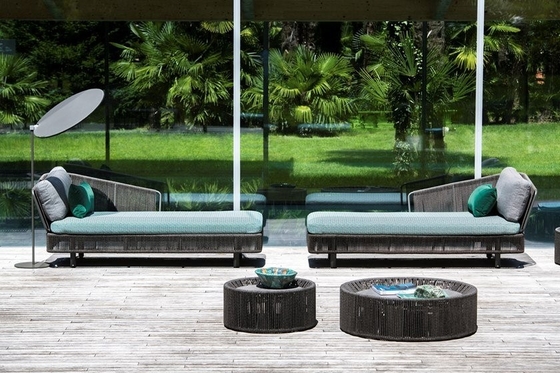 Patio Leisure Outdoor Chaise Lounge Daybed Contract Quality Baech Garden Lounger صندلی
