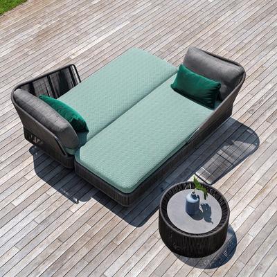 Patio Leisure Outdoor Chaise Lounge Daybed Contract Quality Baech Garden Lounger صندلی