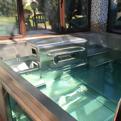 استخر زیرزمینی مدولار زیبا Hydromassage Garden Frame Frame Swim Spa Luxury 12x24 استخر زیرزمینی