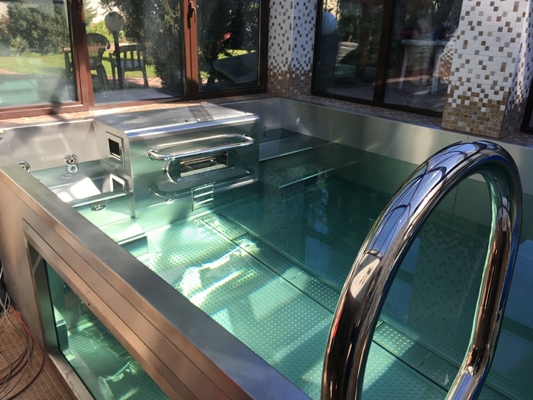 استخر زیرزمینی مدولار زیبا Hydromassage Garden Frame Frame Swim Spa Luxury 12x24 استخر زیرزمینی