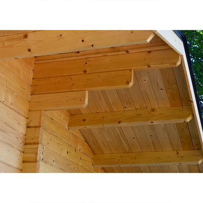 فضای باز Nordic Spruce Wooden 6 نفره دور مادون قرمز کابین سونا سنتی